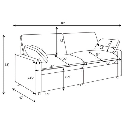 Colleen 2 PC Reclining Sofa -