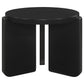 Corey Round Black End Table