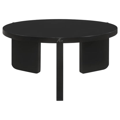 Corey Round Black Coffee Table -