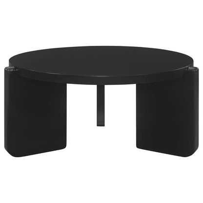 Corey Round Black Coffee Table -