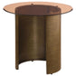 Moira Round Glass End Table