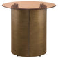 Moira Round Glass End Table