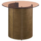 Moira Round Glass End Table