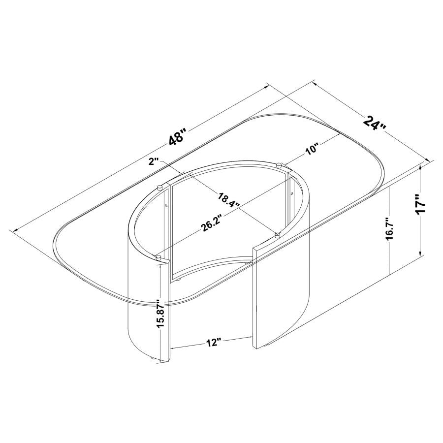 Moira Glass Coffee Table