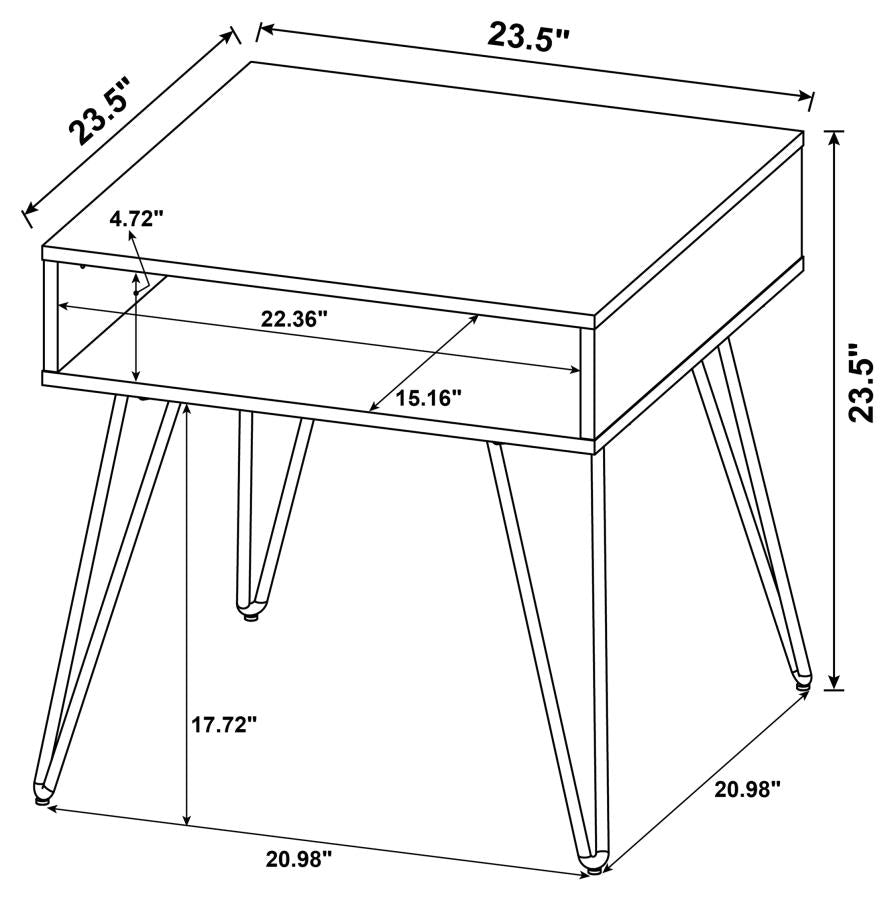 Freya Square End Table -