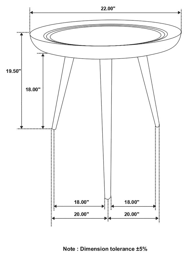 Zoya Round End Table