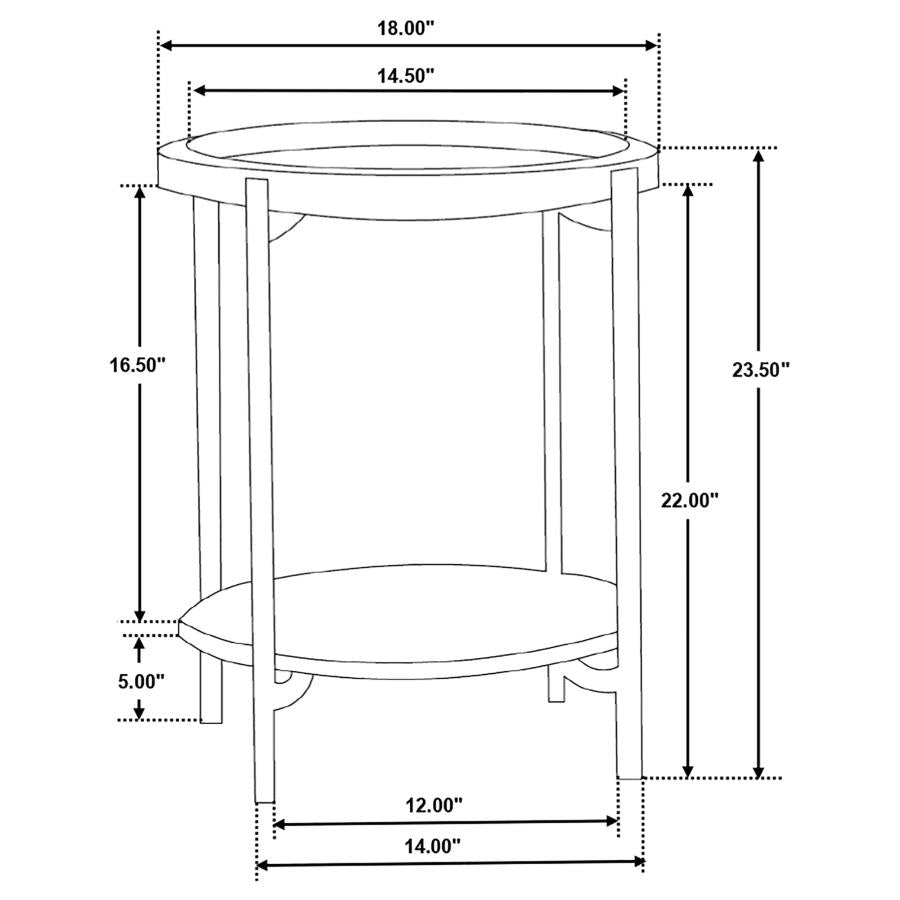 Adam Round Accent Table -