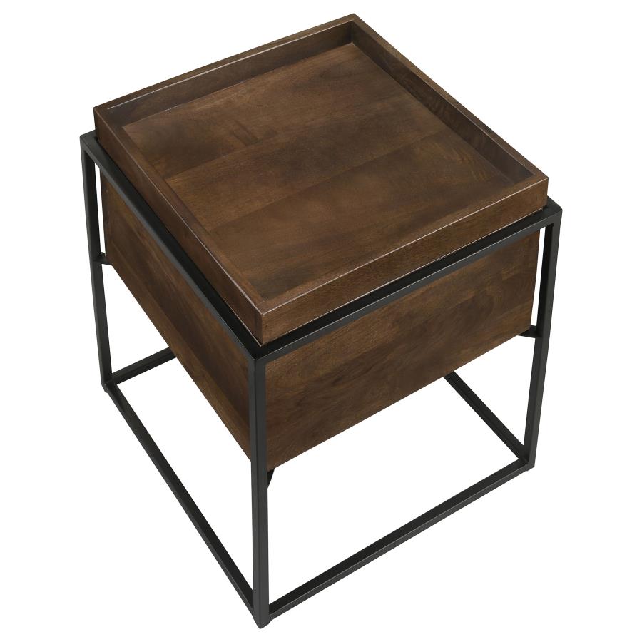 Orion Square Storage Accent Table