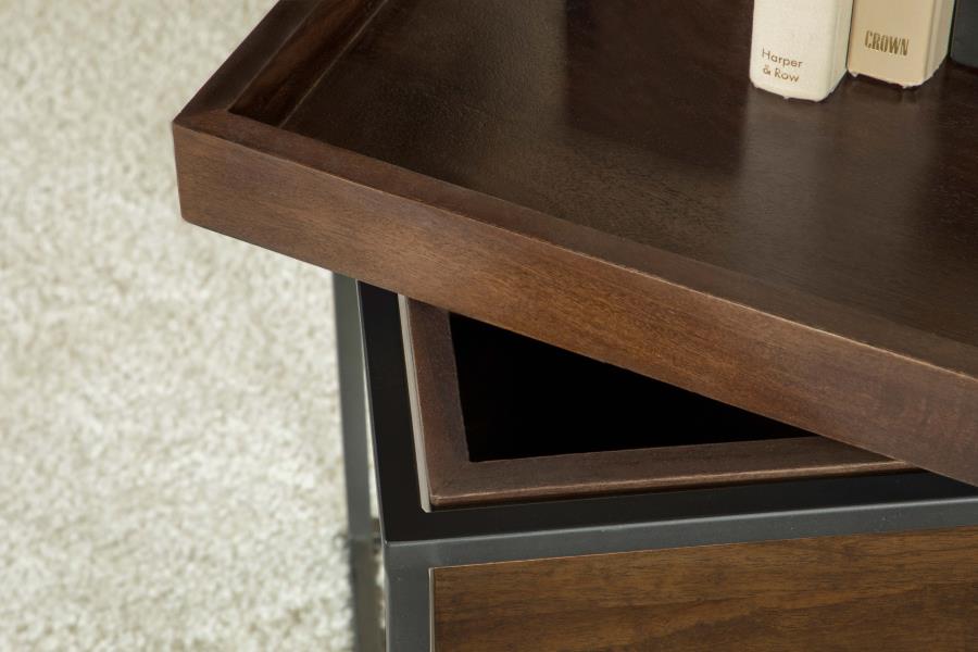 Orion Square Storage Accent Table