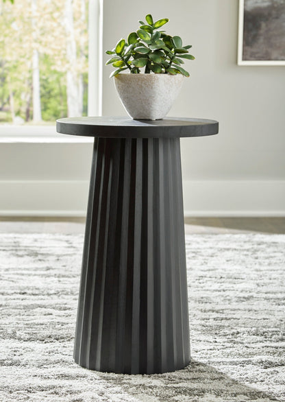 Celine Black Accent Table