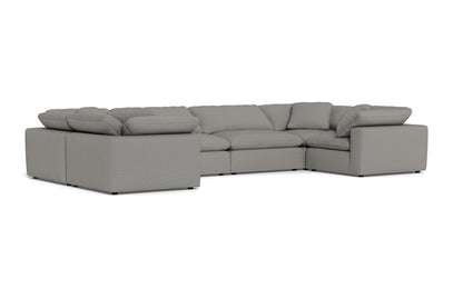 Fluffy 4 Corner U Sectional -