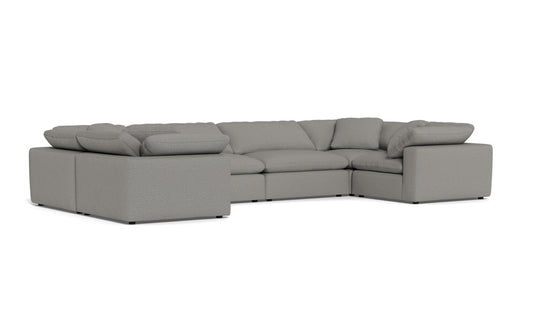 Fluffy 4 Corner U Sectional -