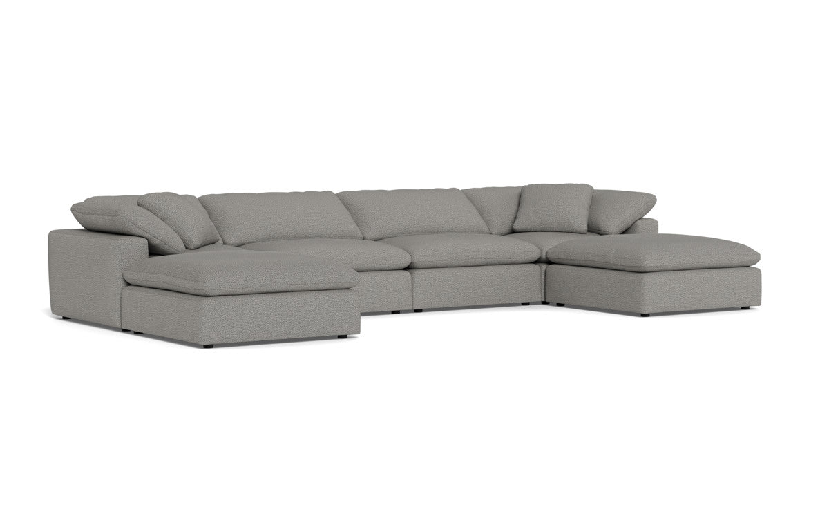 Fluffy 4 Piece Sectional W/Double Otto -