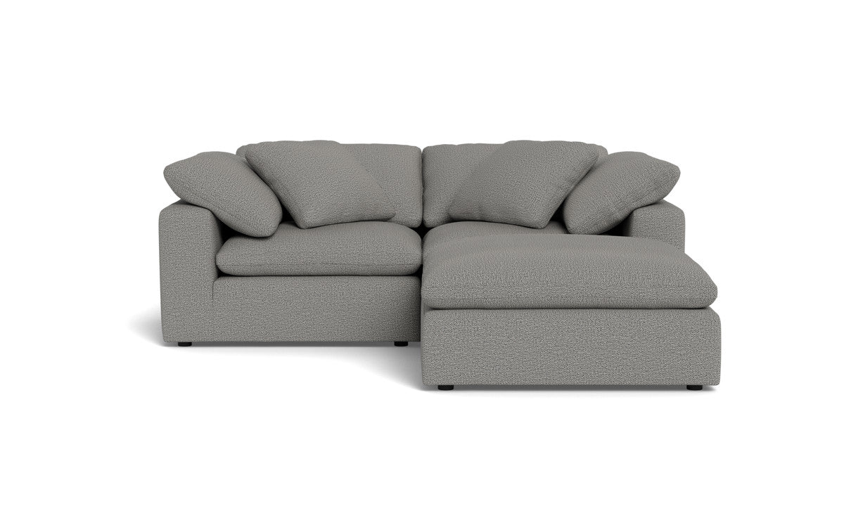 Fluffy 2 Piece Sofa w/Otto - Alley Pepper