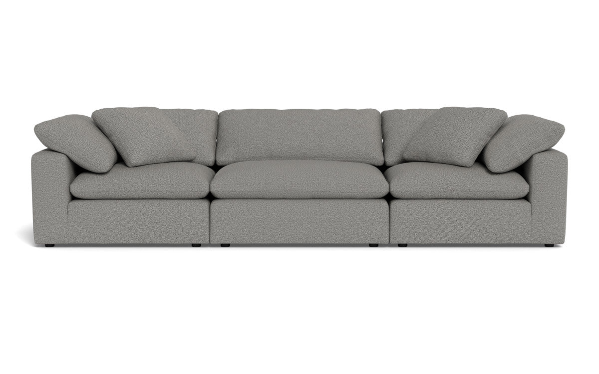 Fluffy 3pc Sofa - Alley Pepper