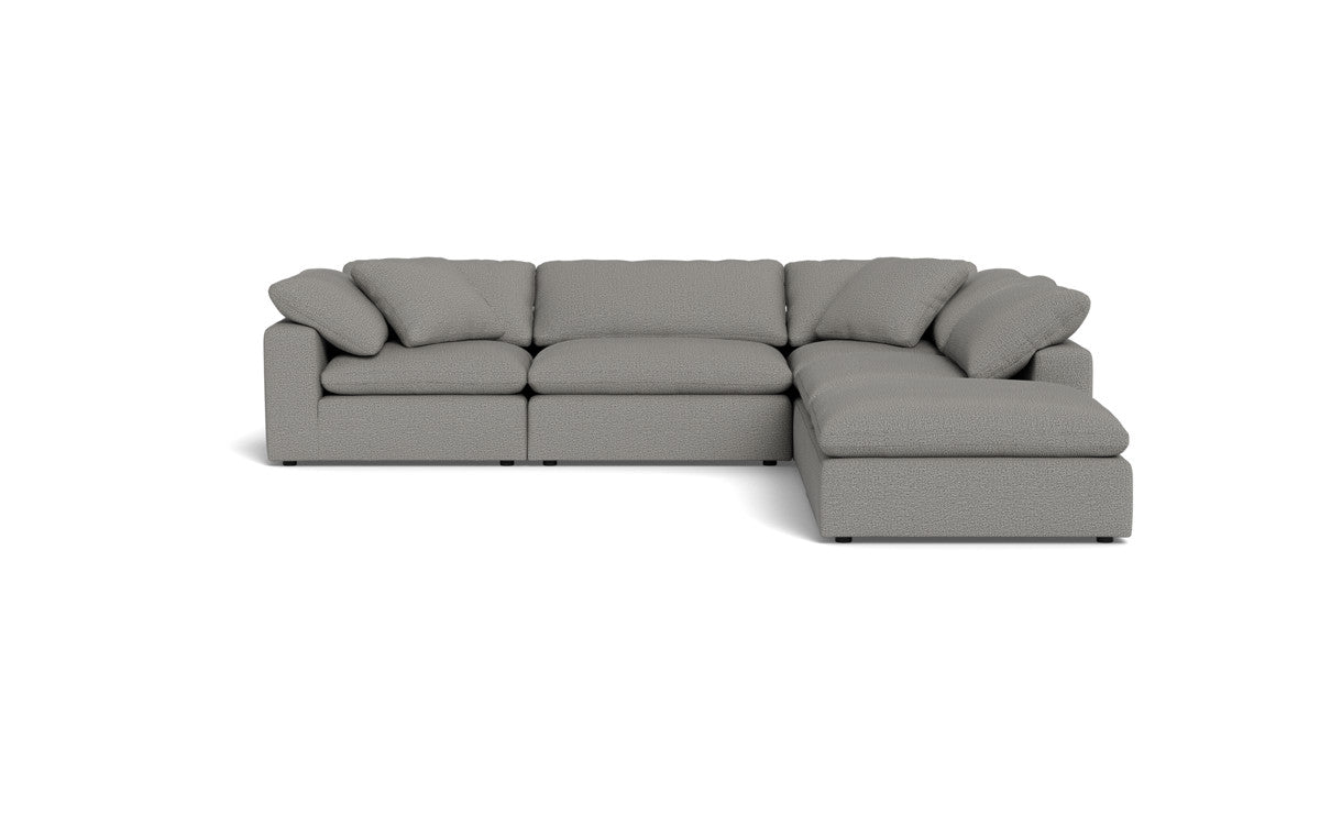 Fluffy 4 Piece Sectional w/Otto - Alley Pepper