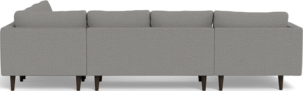 Ladybird 133" Corner Sectional with Left Chaise - Alley Pepper