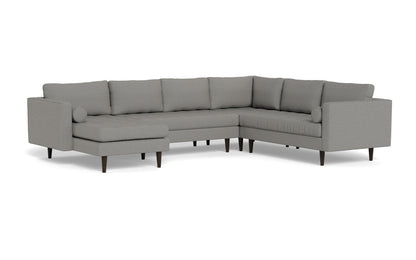 Ladybird 133" Corner Sectional with Left Chaise - Alley Pepper