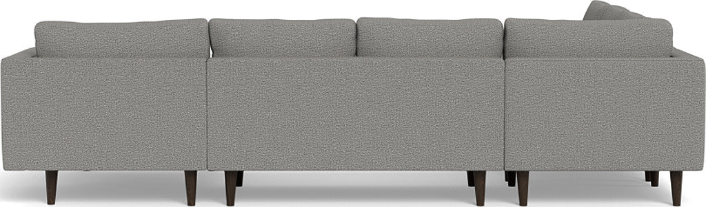 Ladybird 133" Corner Sectionals w. Right Chaise - Alley Pepper