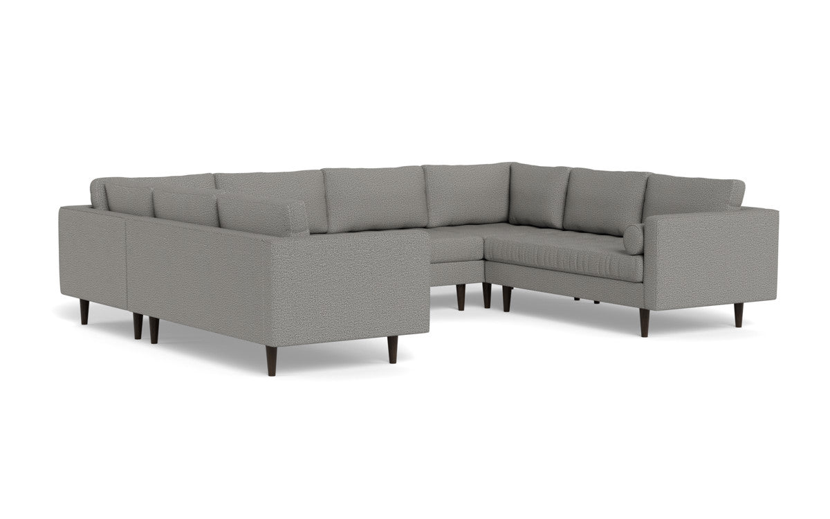 Ladybird 134" U Sectional - Alley Pepper