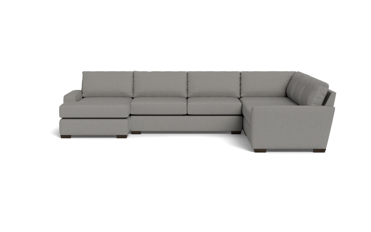 Mas Mesa 162" Deep Corner Sectionals w. Left Chaise - Alley Pepper