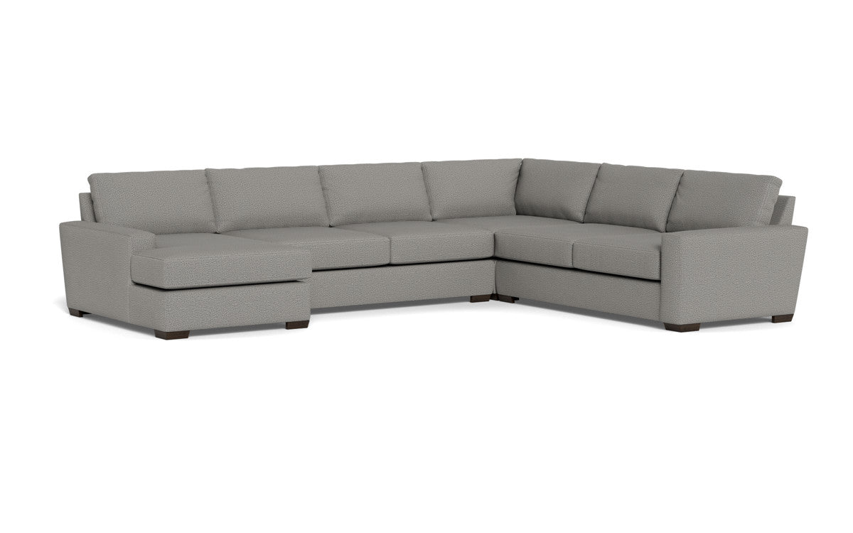 Mas Mesa 162" Deep Corner Sectionals w. Left Chaise - Alley Pepper