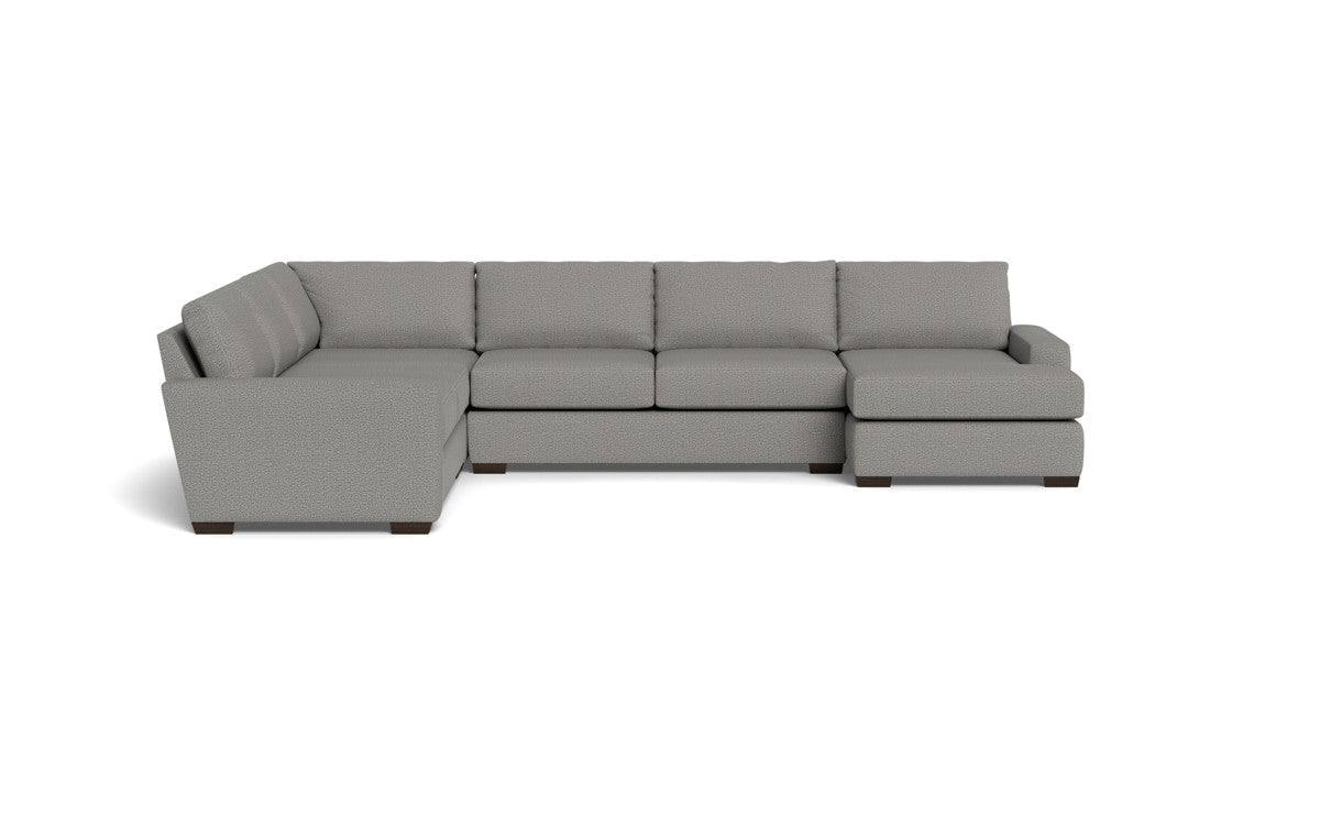 Mas Mesa 162" Deep Corner Sectionals w. Right Chaise - Alley Pepper