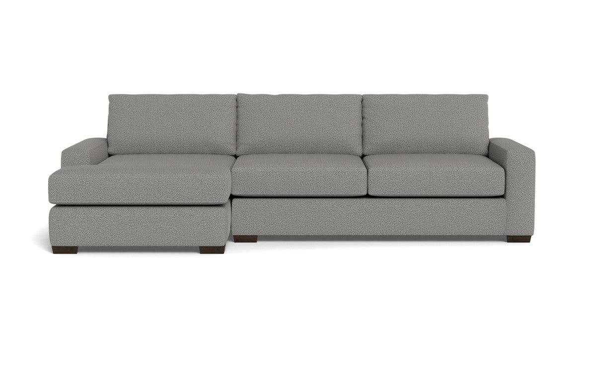 Mas Mesa 123" Deep Left Chaise Sectional - Alley Pepper