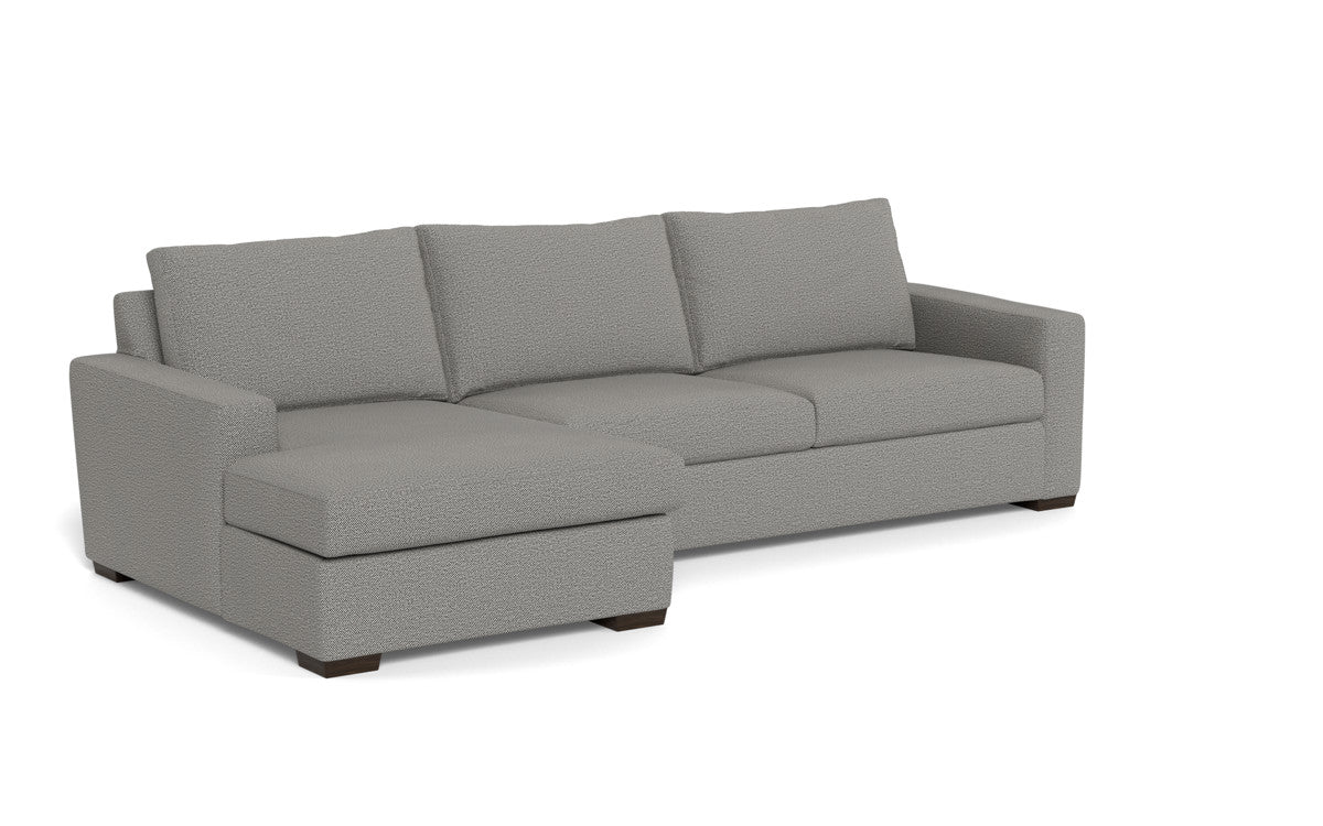 Mesa 123" Left Chaise Sectional - Alley Pepper