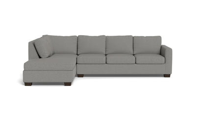 Track 121" Left Chaise Sectional - Alley Pepper