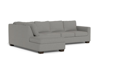 Track 121" Left Chaise Sectional - Alley Pepper