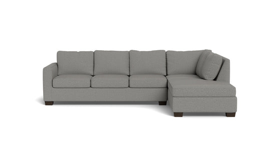 Track 121" Right Chaise Sectional - Alley Pepper