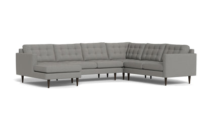 Wallace 131" Corner Sectionals w. Left Chaise - Alley Pepper