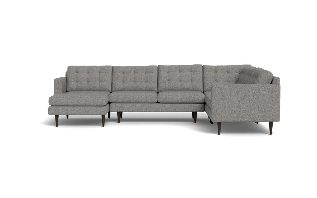 Wallace 131" Corner Sectionals w. Left Chaise - Alley Pepper