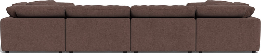 Fluffy 4 Corner U Sectional