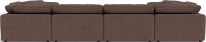 Fluffy 4 Corner U Sectional - Amigo II Dusk