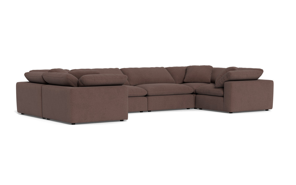 Fluffy 4 Corner U Sectional - Amigo II Dusk