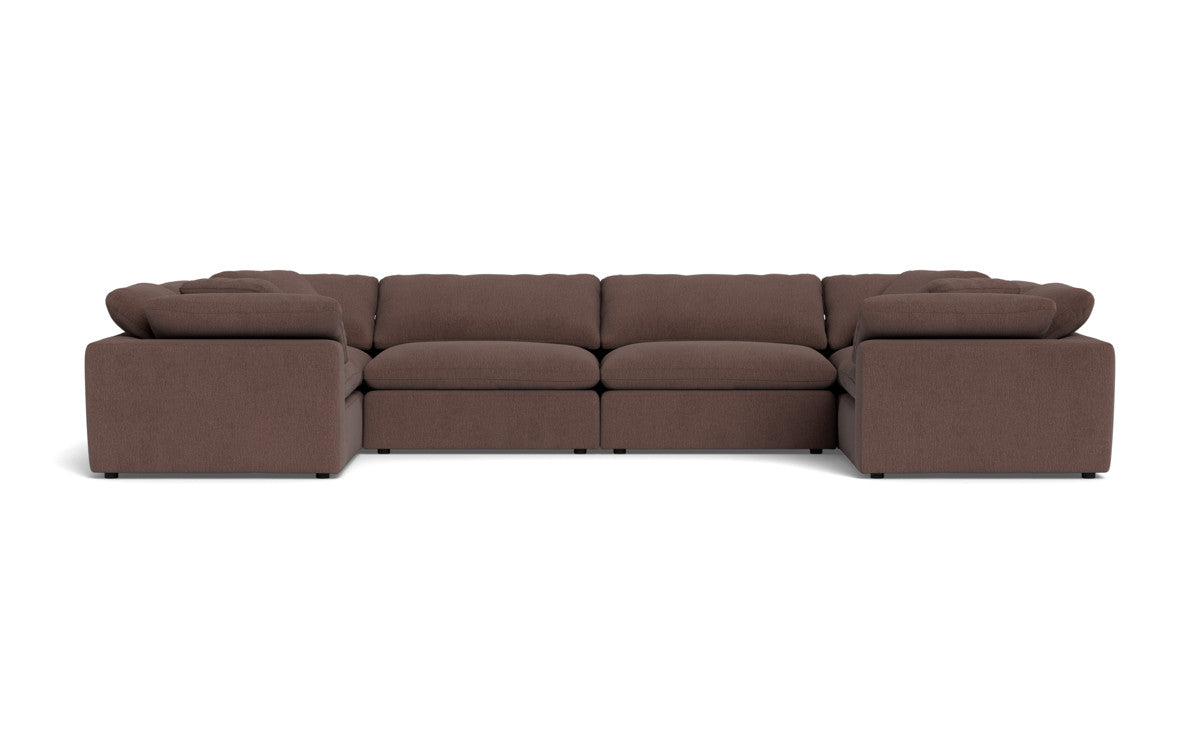 Fluffy 4 Corner U Sectional - Amigo II Dusk