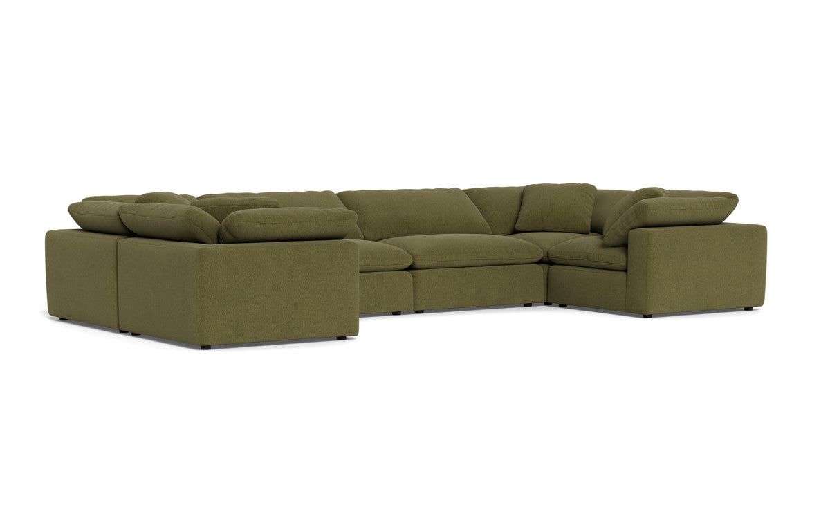 Fluffy 4 Corner U Sectional - Amigo II Garden