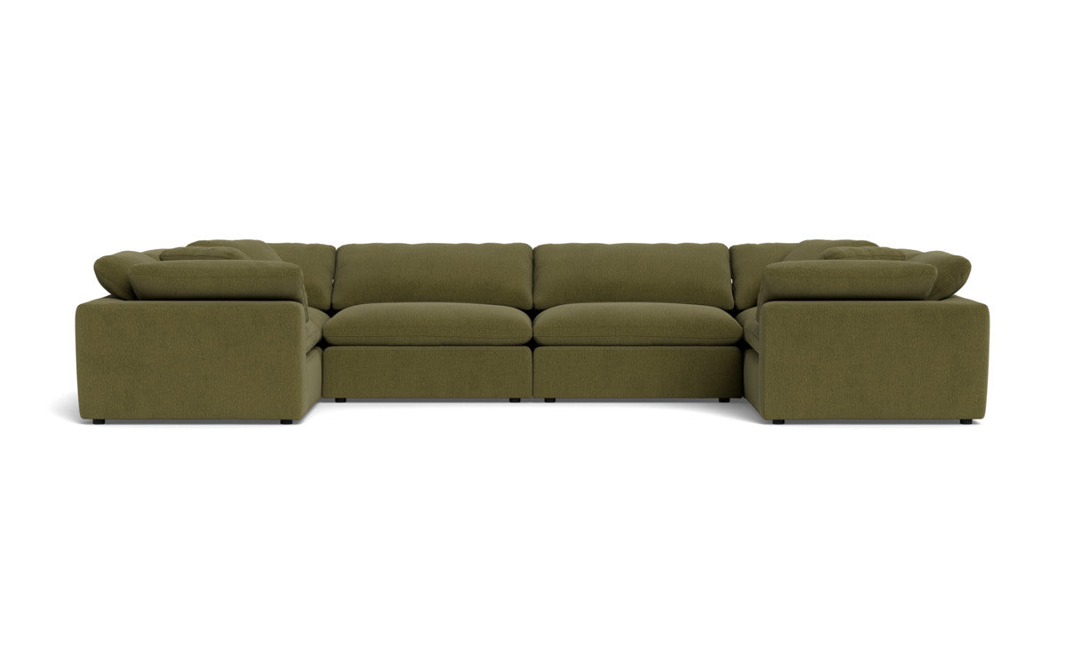 Fluffy 4 Corner U Sectional - Amigo II Garden