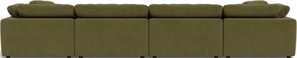 Fluffy 4 Piece Sectional W/Double Otto - Amigo II Garden