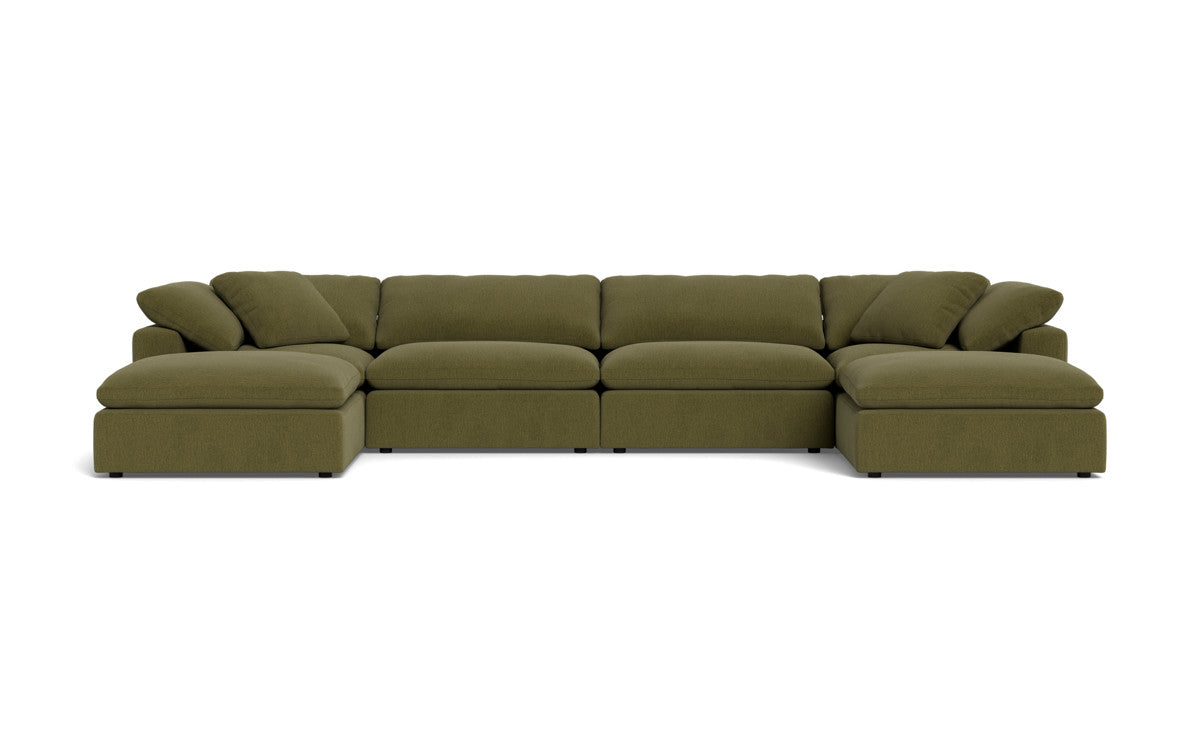 Fluffy 4 Piece Sectional W/Double Otto - Amigo II Garden