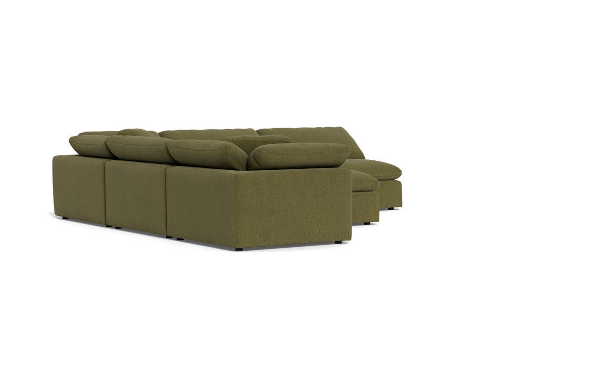 Fluffy 5 Piece Sectional W/Ottoman - Amigo II Garden