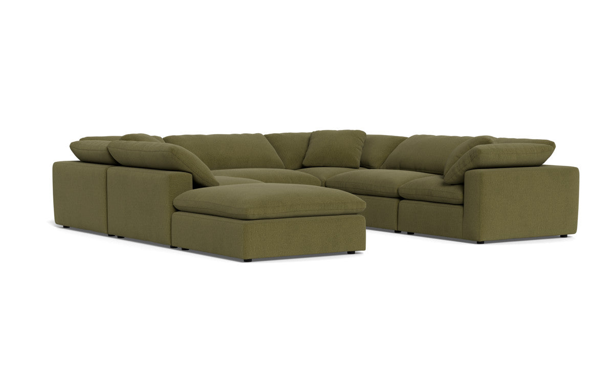 Fluffy 6 Piece Sectional W/Ottoman - Amigo II Garden