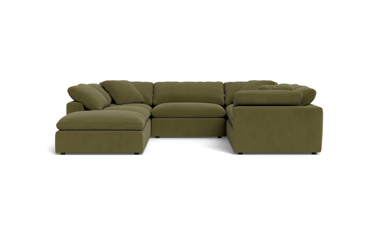 Fluffy 6 Piece Sectional W/Ottoman - Amigo II Garden