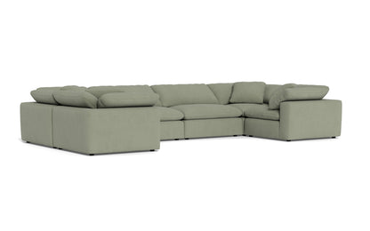 Fluffy 4 Corner U Sectional