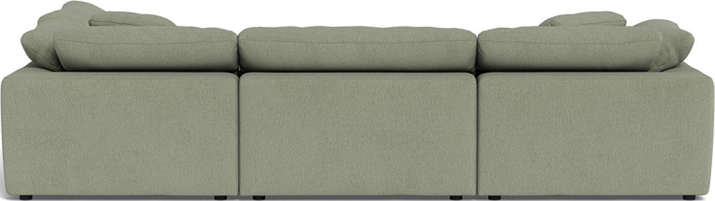 Fluffy 4 Piece Sectional w/Otto - Amigo II Sage