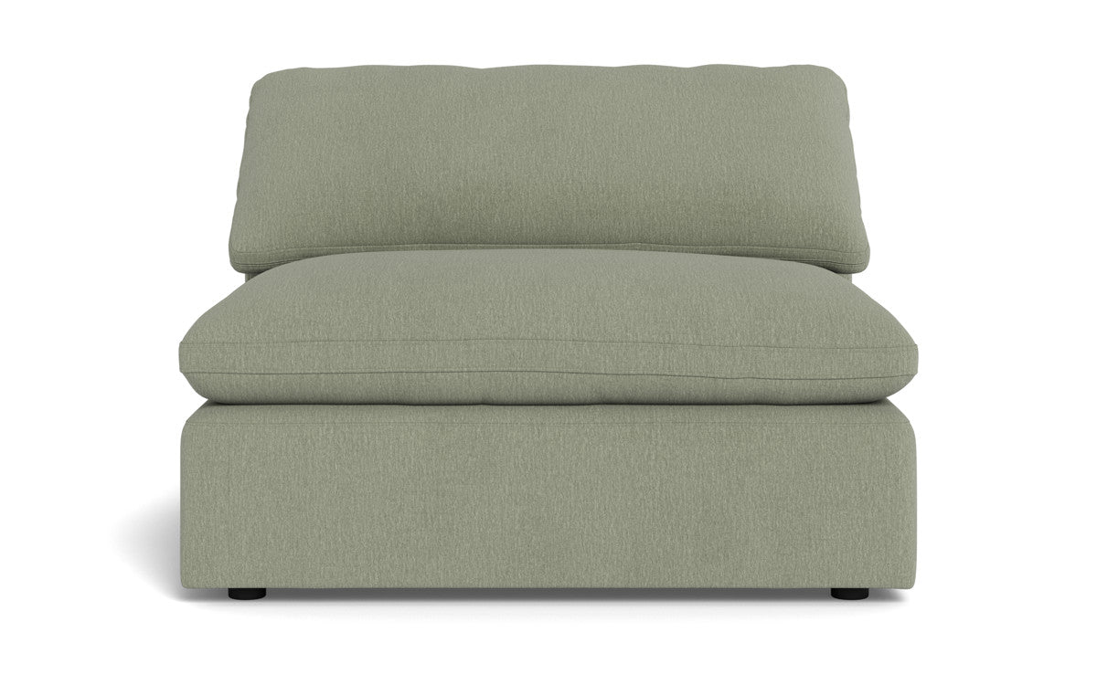 Fluffy Armless Chair - Amigo II Sage