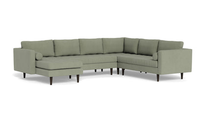 Ladybird 133" Corner Sectional with Left Chaise - Amigo II Sage