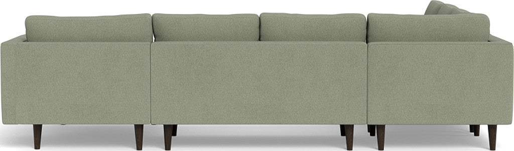 Ladybird 133" Corner Sectionals w. Right Chaise - Amigo II Sage